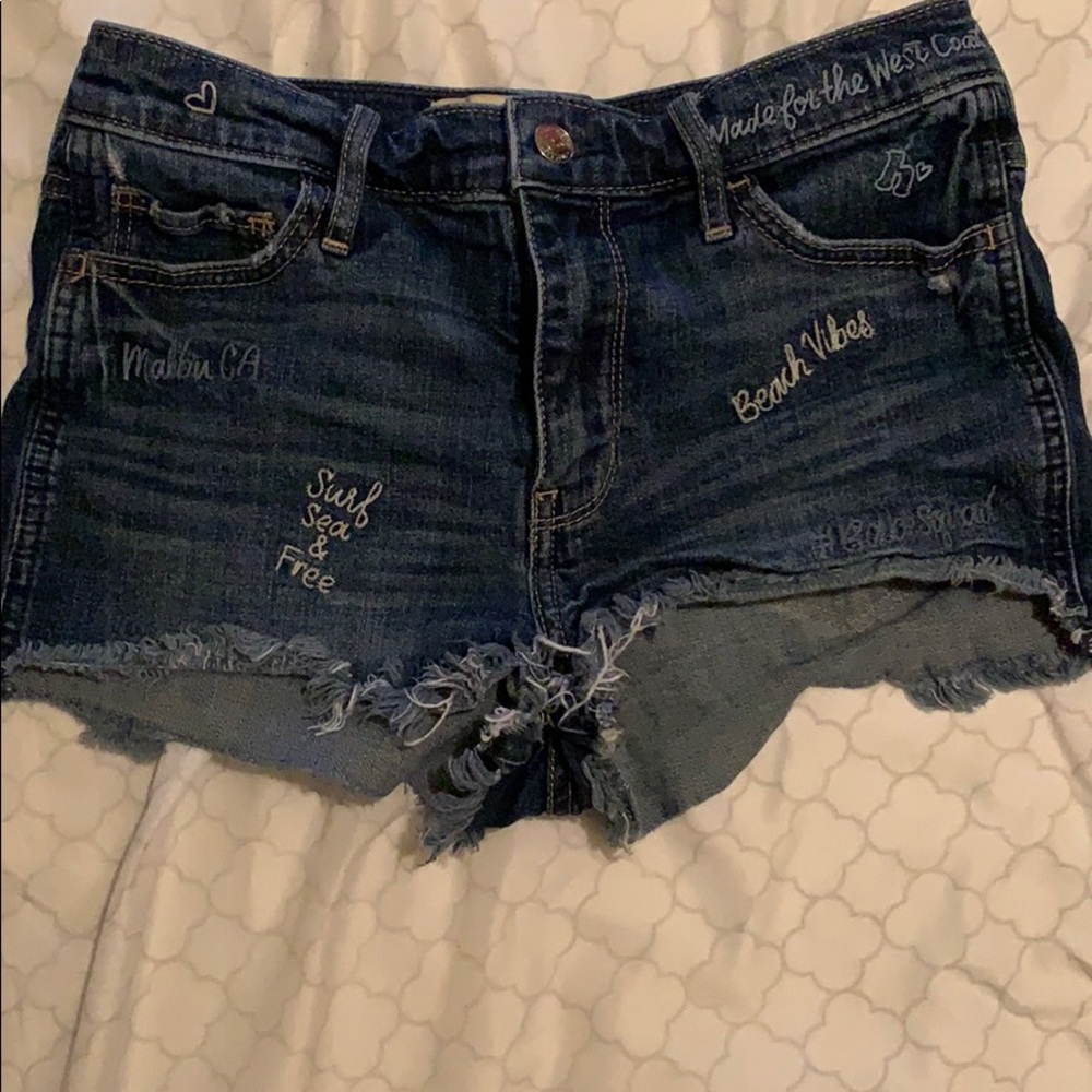 High rise hollister shorts